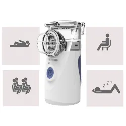 Portable ultrasonic nebulizer - mini handheld inhaler - air humidifier - atomizer - setLuchtbevochtigers