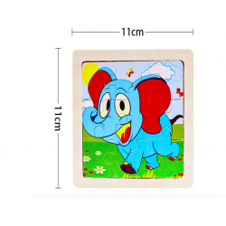 Wooden 3D puzzle - educational toy - 11 * 11cmEducational