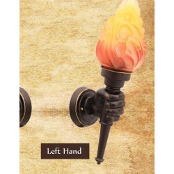 Retro hand with torch - wall lampWall lights