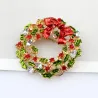 Christmas mistletoe wreath - broochBrooches