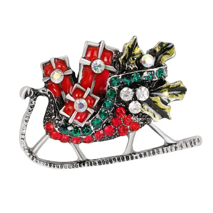 Christmas crystal broochesBroches