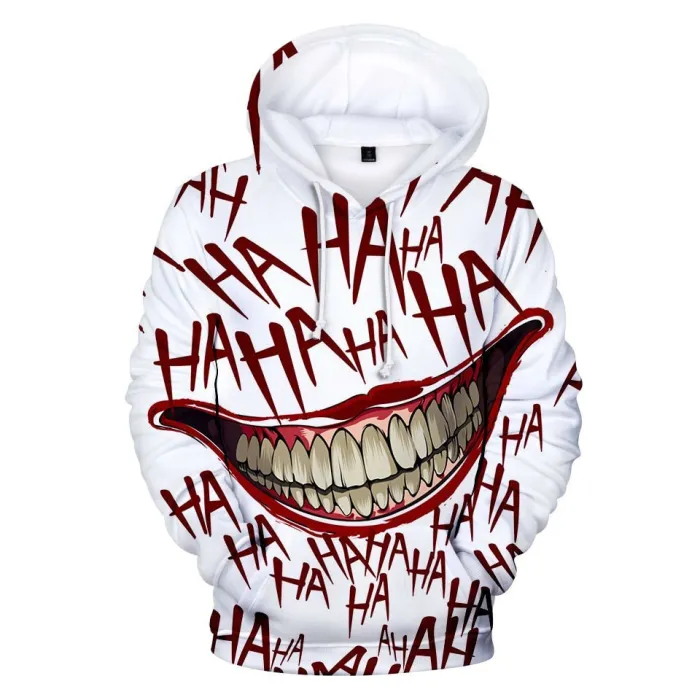 Hoodie with 3D joker printHoodies & Sweaters