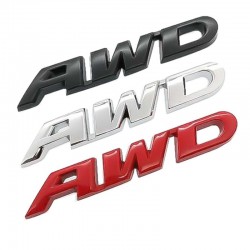 3D AWD - autosticker - chroomStickers