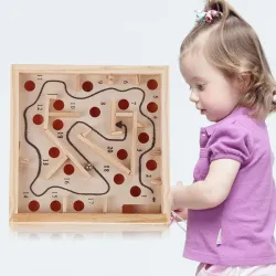 Maze game with ball - wooden educational toyEducatief