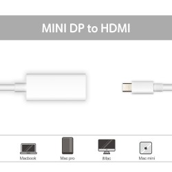 Mini displayport DP to HDMI adapter - cable for Apple Macbook Pro AirKabels