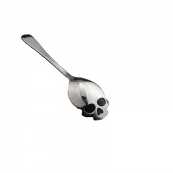 Skull shaped stainless steel spoon for tea & coffee & dessertsBestek