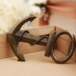 Anchor shaped bottle opener - alloy keychainBar producten