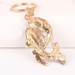 Crystal couple fish - keychainSleutelhangers