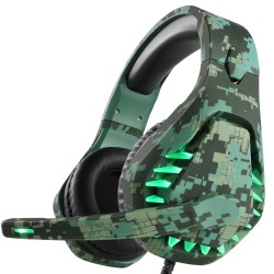3.5mm gaming headset - headphones with microphone & Led lightEar- & Headphones
