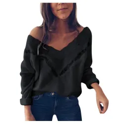 Loose jumper - elegant blouse with laceBlouses & overhemden