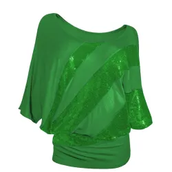 Shiny sequin shirt - short sleeve topBlouses & overhemden