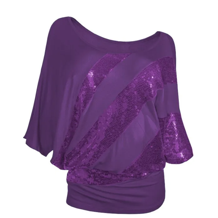 Shiny sequin shirt - short sleeve topBlouses & overhemden