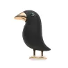 Elegant brooch with black crowBroches