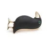 Elegant brooch with black crowBroches