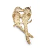 Double parrots - elegant broochBroches