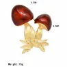 Rood email - paddestoel - brocheBroches