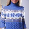 Winter long sweater - mini dress with turtleneckDresses