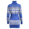 Winter long sweater - mini dress with turtleneckDresses