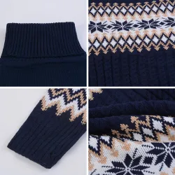Winter long sweater - mini dress with turtleneckDresses