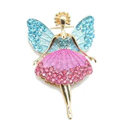 Crystal flying angel - broochBrooches