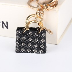 Crystal black handbag - keychainSleutelhangers