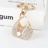 Crystal handbag with a heart - keychainSleutelhangers