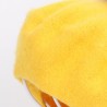 Elegant beret with fur pom-pomHats & Caps