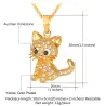 Crystal kitten - elegant necklaceHalskettingen