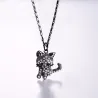 Crystal kitten - elegant necklaceHalskettingen