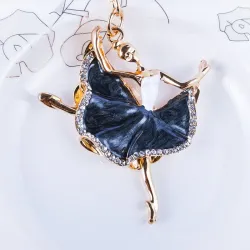 Dancing crystal ballerina - keyringKeyrings