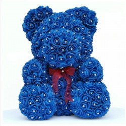 Rose bear - bear made of infinity roses with diamonds - 25 cm - 35 cmValentine's day