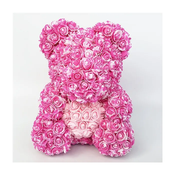 Rose bear - bear made from infinity roses with a heart - 25cm - 35cmValentine's day