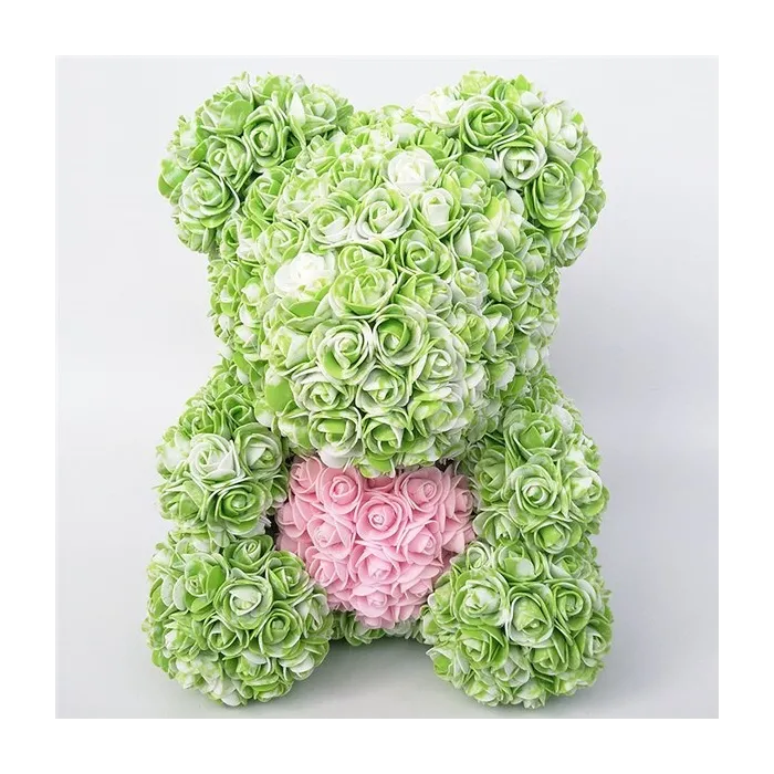 Rose bear - bear made from infinity roses with a heart - 25cm - 35cmValentine's day