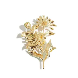 Crystal daisy - an elegant broochBroches