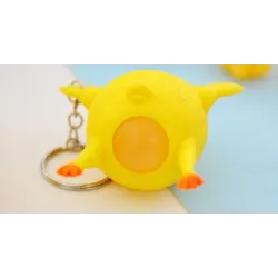 New Funny Spoof Tricky Gadgets Green Dinosaur Beans Toy Chicken Egg Laying Hens Crowded Stress BallSleutelhangers