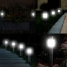 Stainless steel LED solar garden lamp - waterproof stickGarden