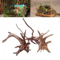 Natural tree trunk driftwood - aquarium & fish tank plant - wooden decorationAquarium