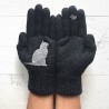Cashmere gloves with kittenGloves