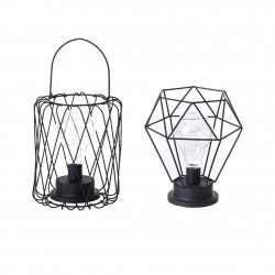 Vintage wrought iron lantern - night light - LED table lampLights & lighting