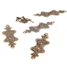 Antique brass - furniture corner decorative protectors - 4 piecesMeubels
